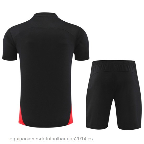 Nuevo Entrenamiento Conjunto Completo AC Milan 24/25 Negro I Rojo Baratas